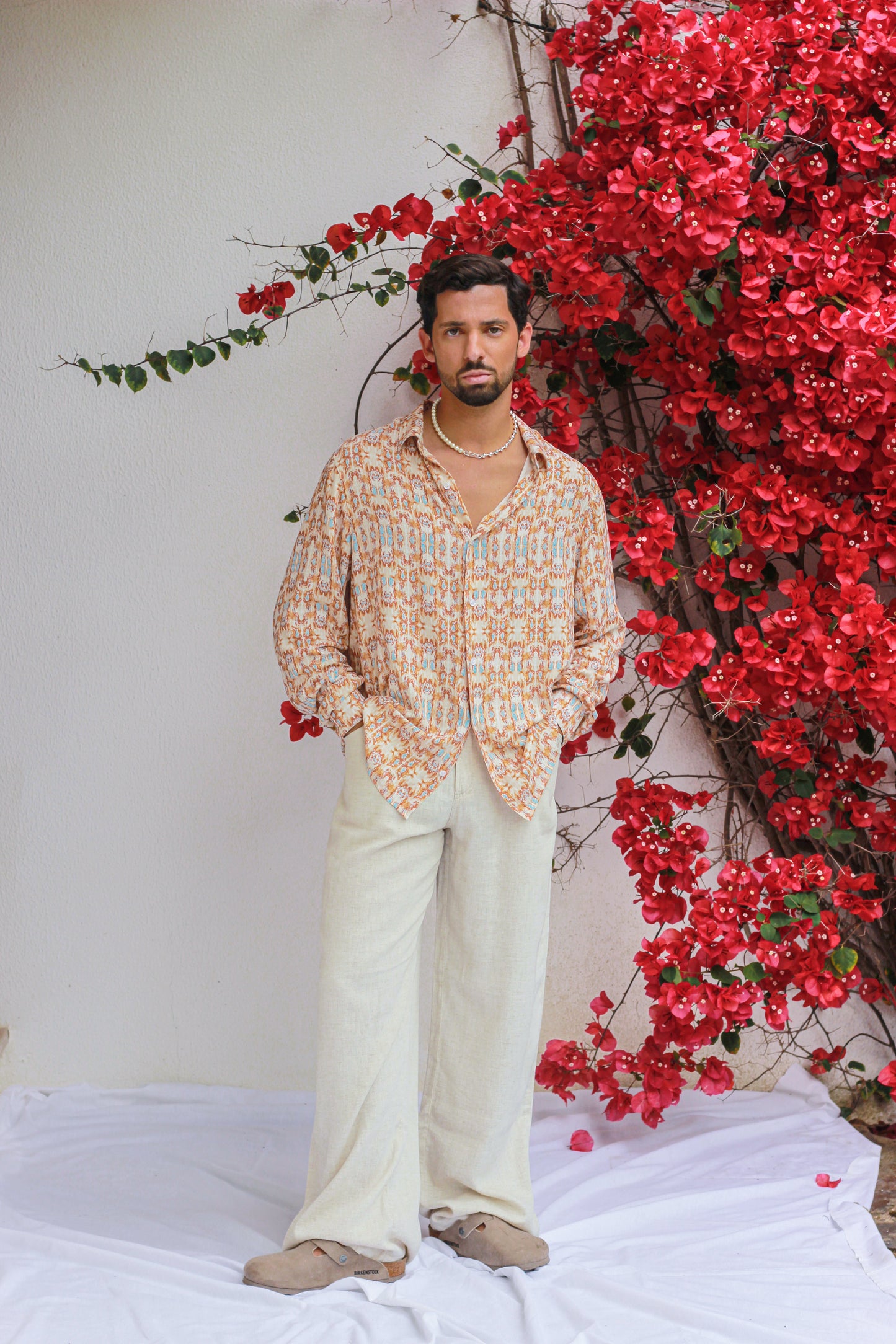 LONG SLEEVE SHIRT | NUDE