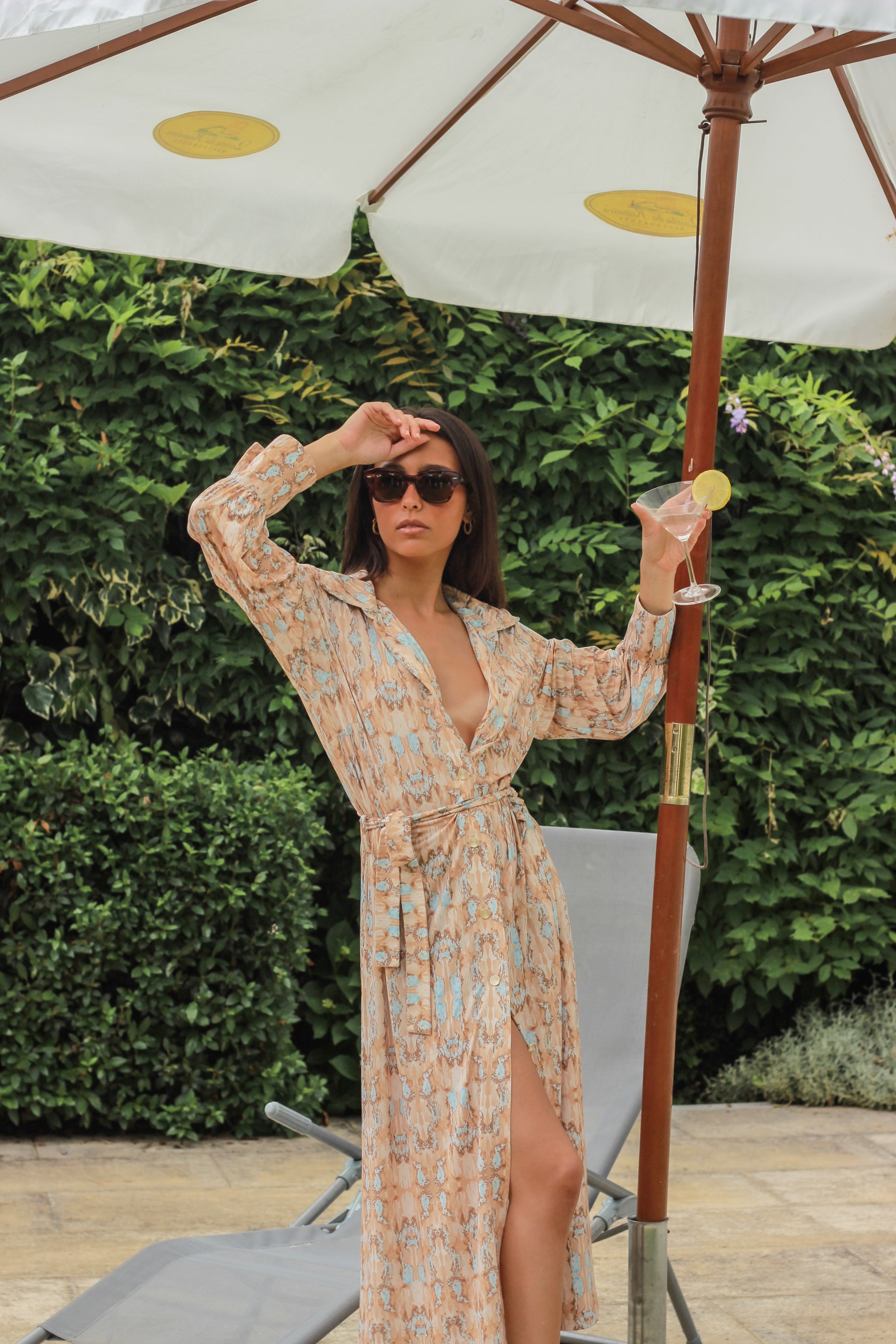 WOMAN | LONG SLEEVE SHIRT DRESS | BEIGE Constanca Bastos WOMAN | LONG SLEEVE SHIRT DRESS | BEIGE Constanca Bastos